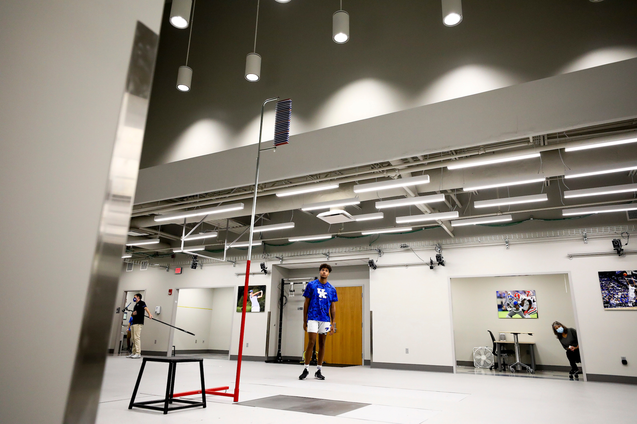 Dontaie Allen.

The UK men's basketball team at the University of Kentucky Sports Medicine Research Institute. 

Photo by Chet White | UK Athletics