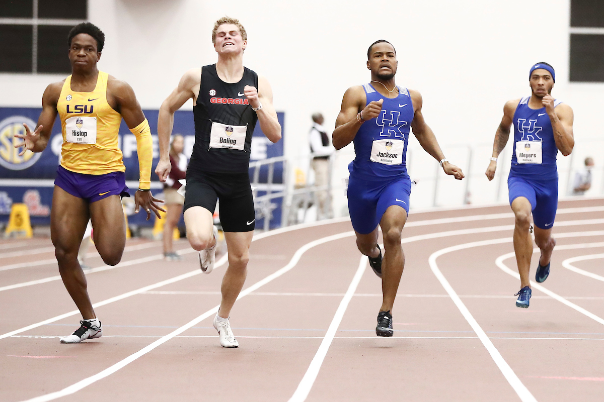 Langston Jackson. Khance Meyers.

2020 SEC Indoors day two.

Photo by Chet White | UK Athletics