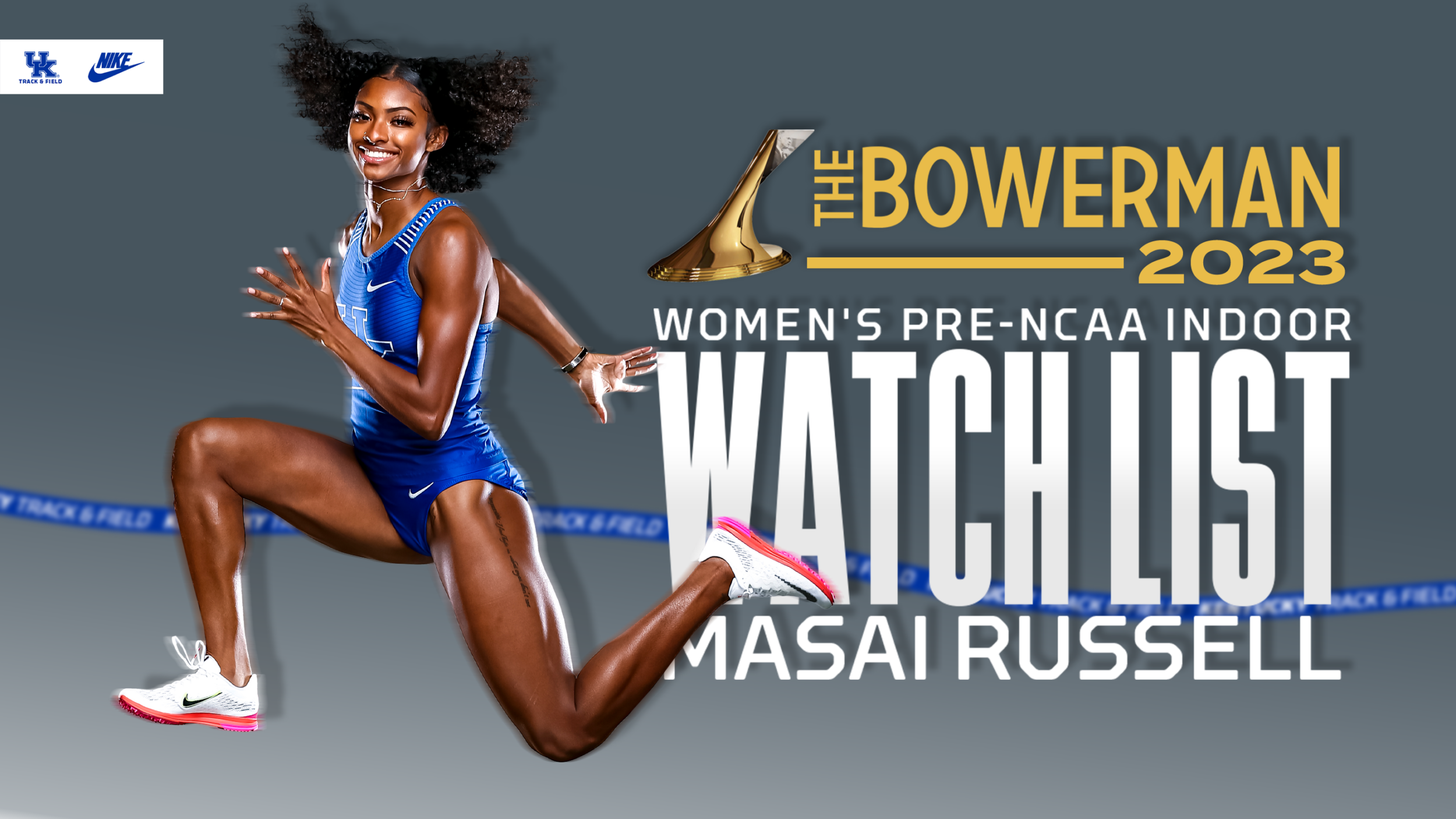 Masai Russell Remains on Bowerman Watchlist