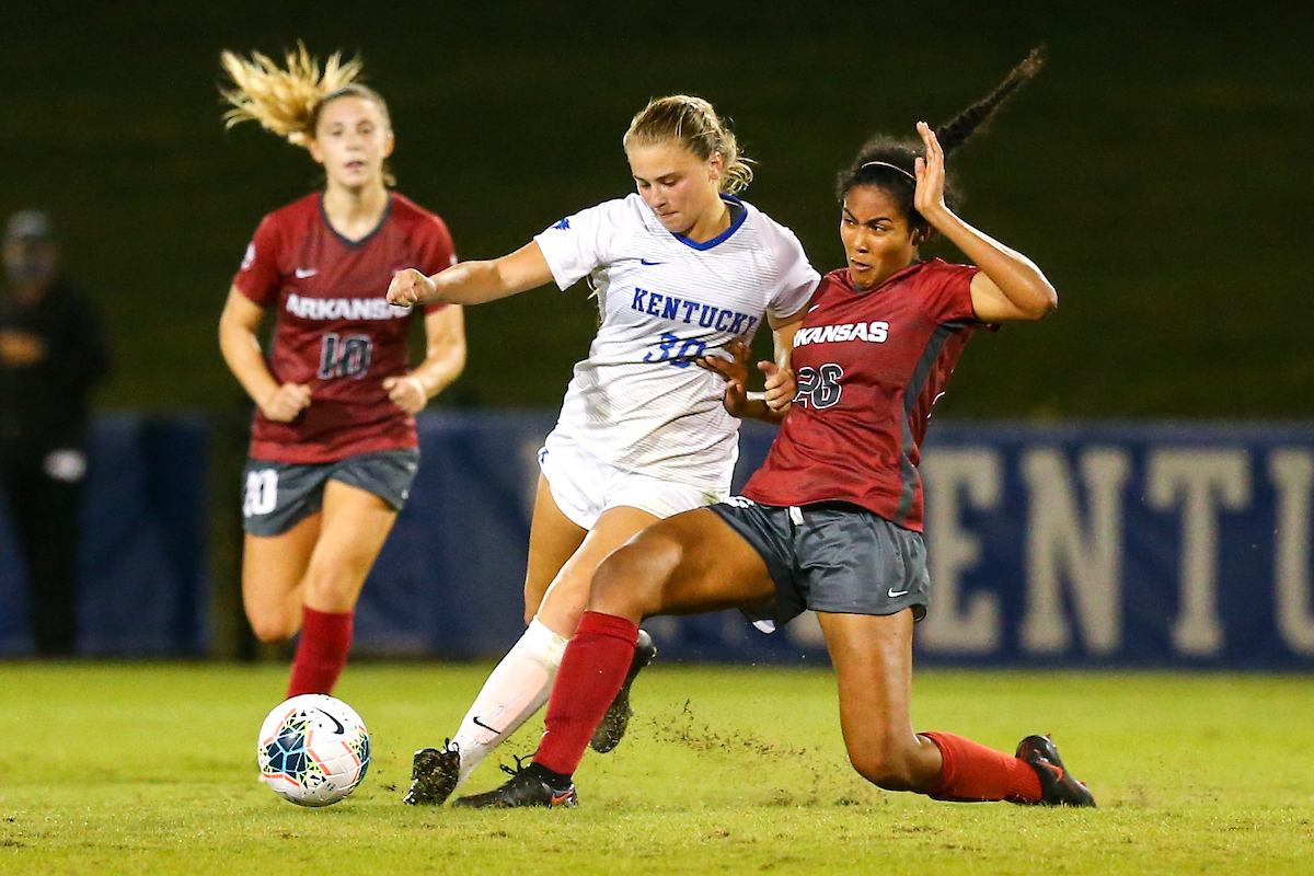 Jordyn Rhodes. 

Arkansas defeats Kentucky 4-1.

Photo by Eddie Justice | UK Athletics