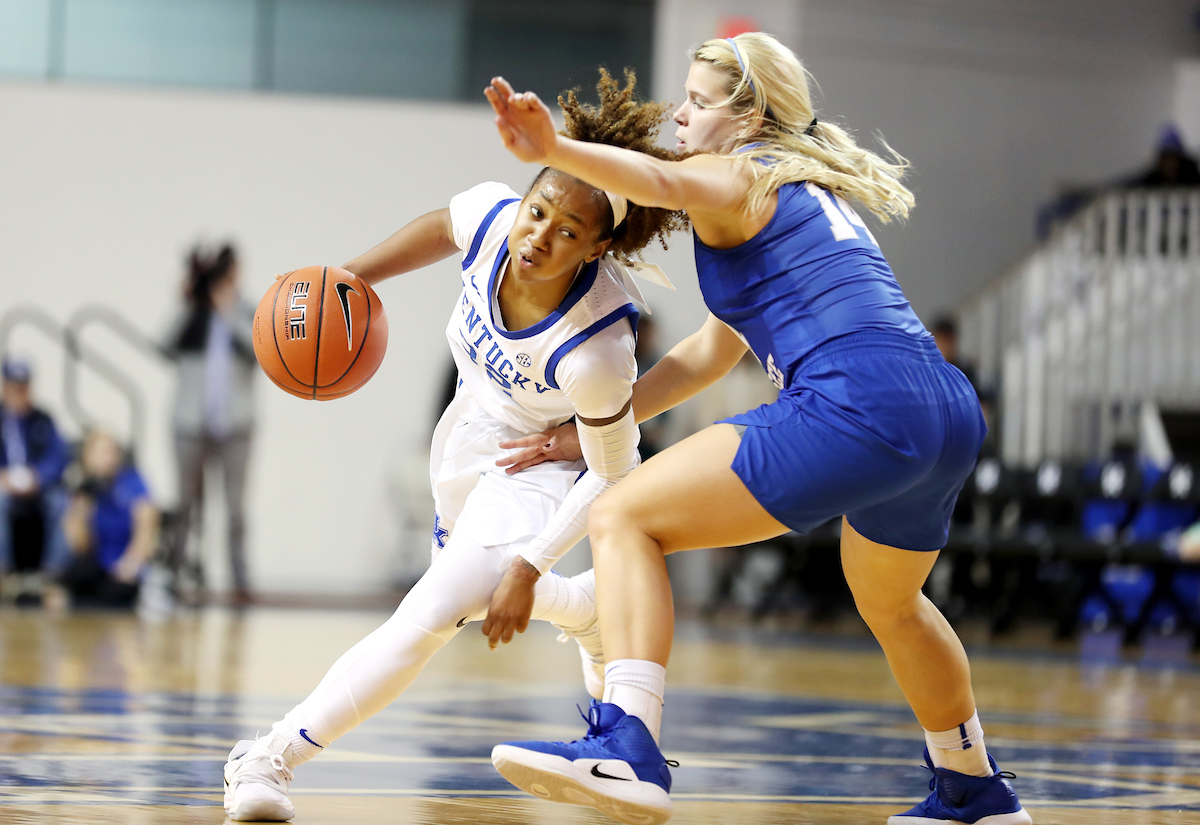 Jaida Roper

Women's Basketball beat MTSU on Saturday, December 15, 2018. 

Photo by Britney Howard  | UK Athletics