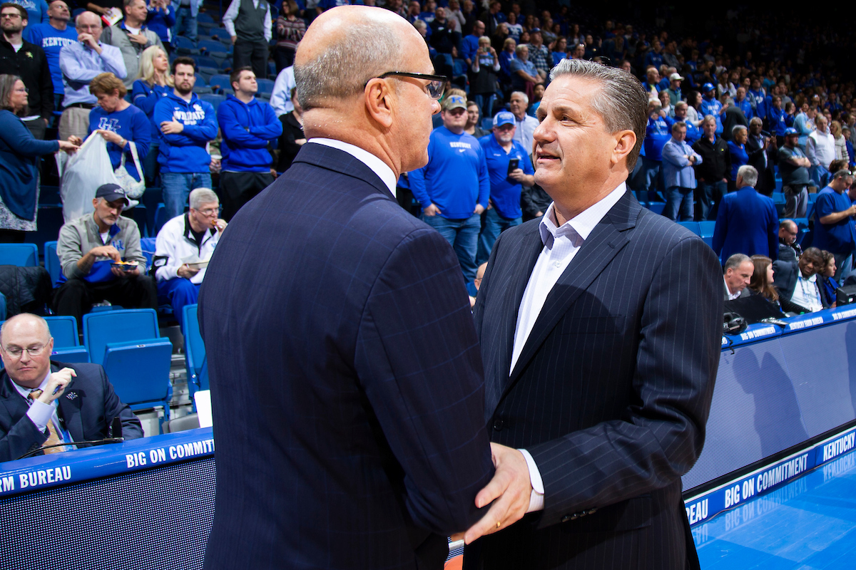 John Calipari.

Kentucky beat Fairleigh Dickinson.

Photo by Chet White | UK Athletics