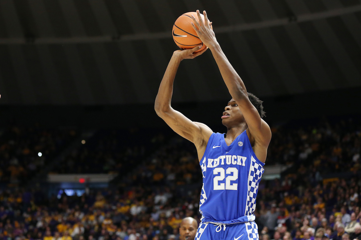 Shai Gilgeous-Alexander.

The University of Kentucky men's basketball team beat LSU 74-71 at the Pete Maravich Assembly Center in Baton Rouge, La., on Wednesday, January 3, 2018.

Photo by Chet White | UK Athletics