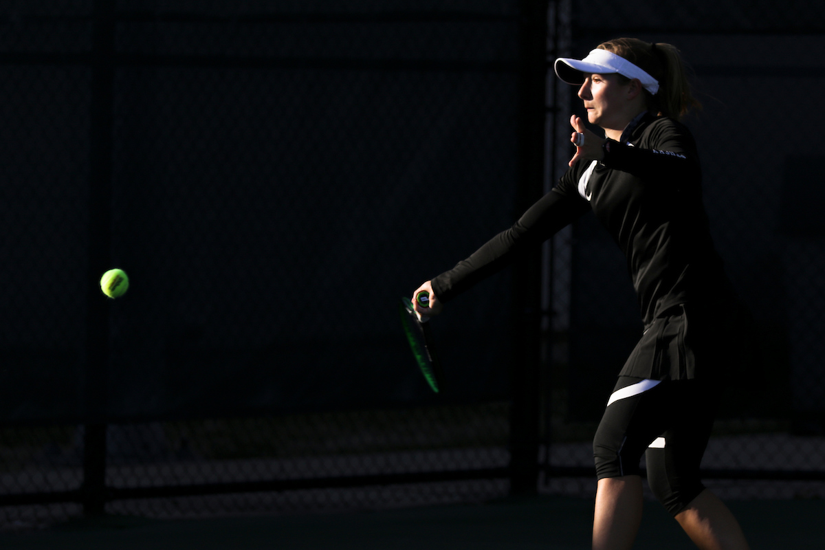 Tiphanie Fiquet. 

Kentucky defeated Florida 4-3 on Friday, March 22nd.

Photo by Eddie Justice | UK Athletics