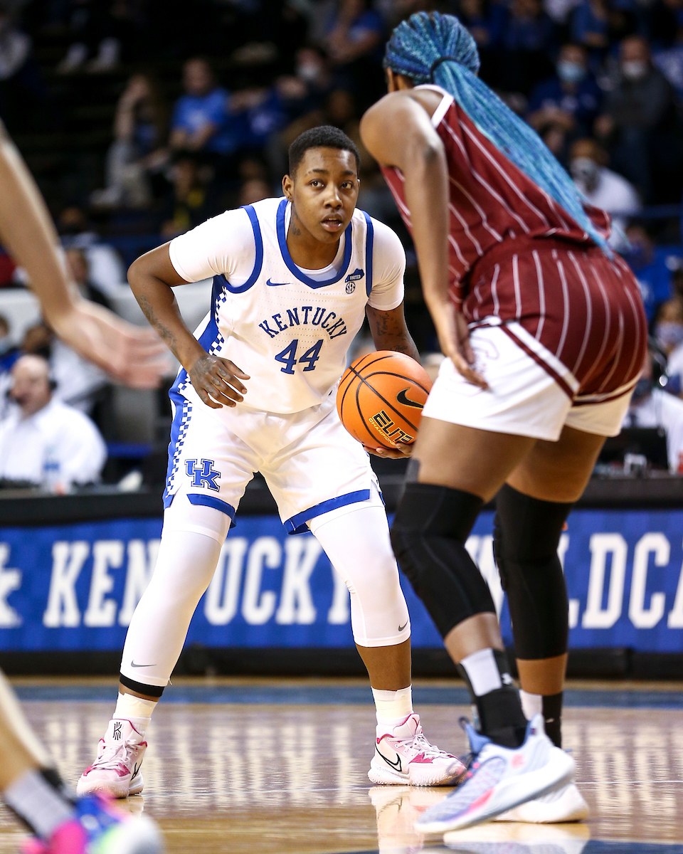 Dre’Una Edwards.

Kentucky loses to South Carolina 59-50.

Photo by Grace Bradley | UK Athletics