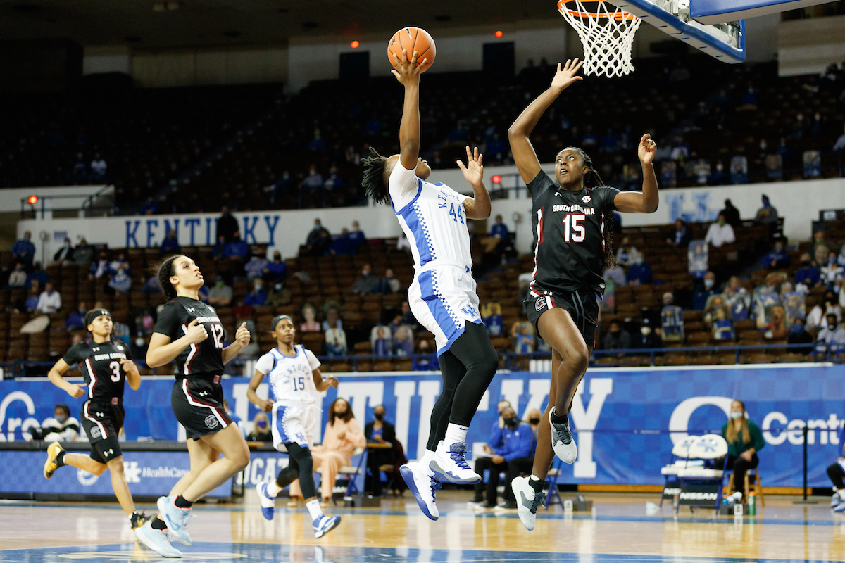 Dre’una Edwards. 

Kentucky falls to South Carolina 75-70.

Photo by Elliott Hess | UK Athletics