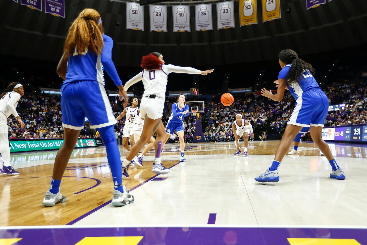 Emma King, Nyah Leveretter.

Kentucky loses to LSU 78-69.

Photo by Grace Bradley | UK Athletics