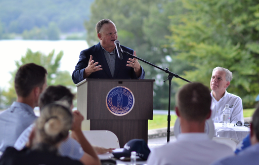 Course dedication in Eddyville, Kentucky, to Cullan Brown. The course officially became "The Cullan" at Mineral Mounds on Aug. 9, 2021.