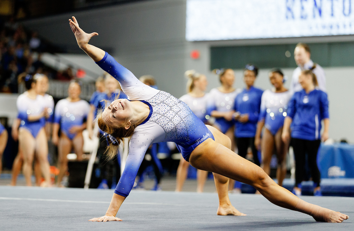 SIDNEY DUKES.


The University of Kentucky gymnastics team beats LSU, 197.150 - 196.025.

Photo by Elliott Hess | UK Athletics