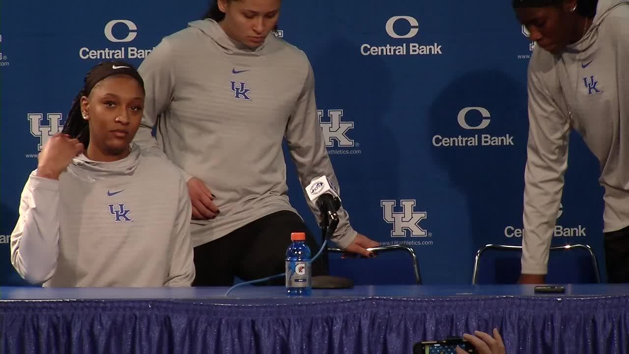 WBB: Wyatt, Haines, Howard - Louisville Postgame