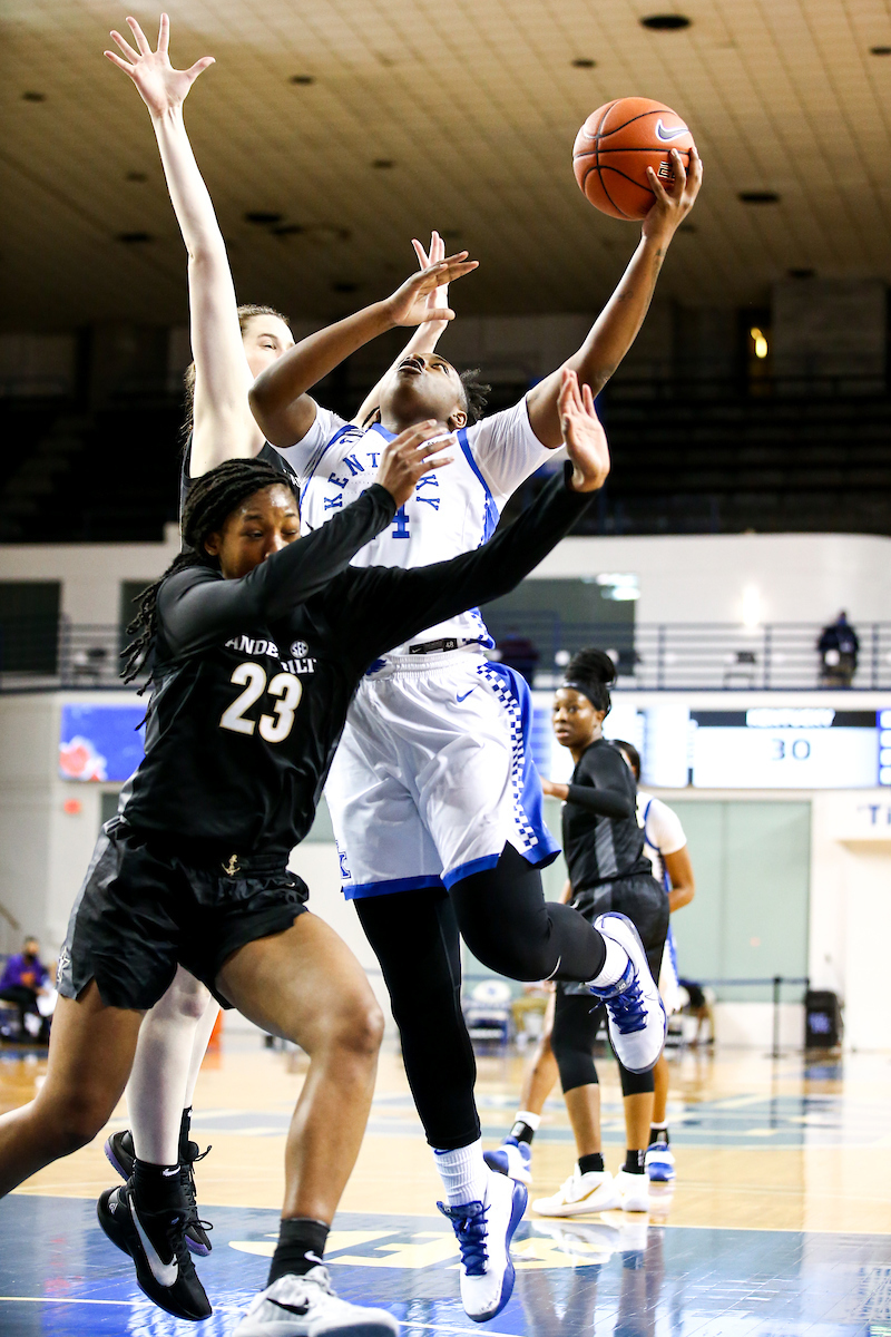Dreuna Edwards. 

Kentucky beat Vandy 80 - 73.

Photo by Eddie Justice | UK Athletics