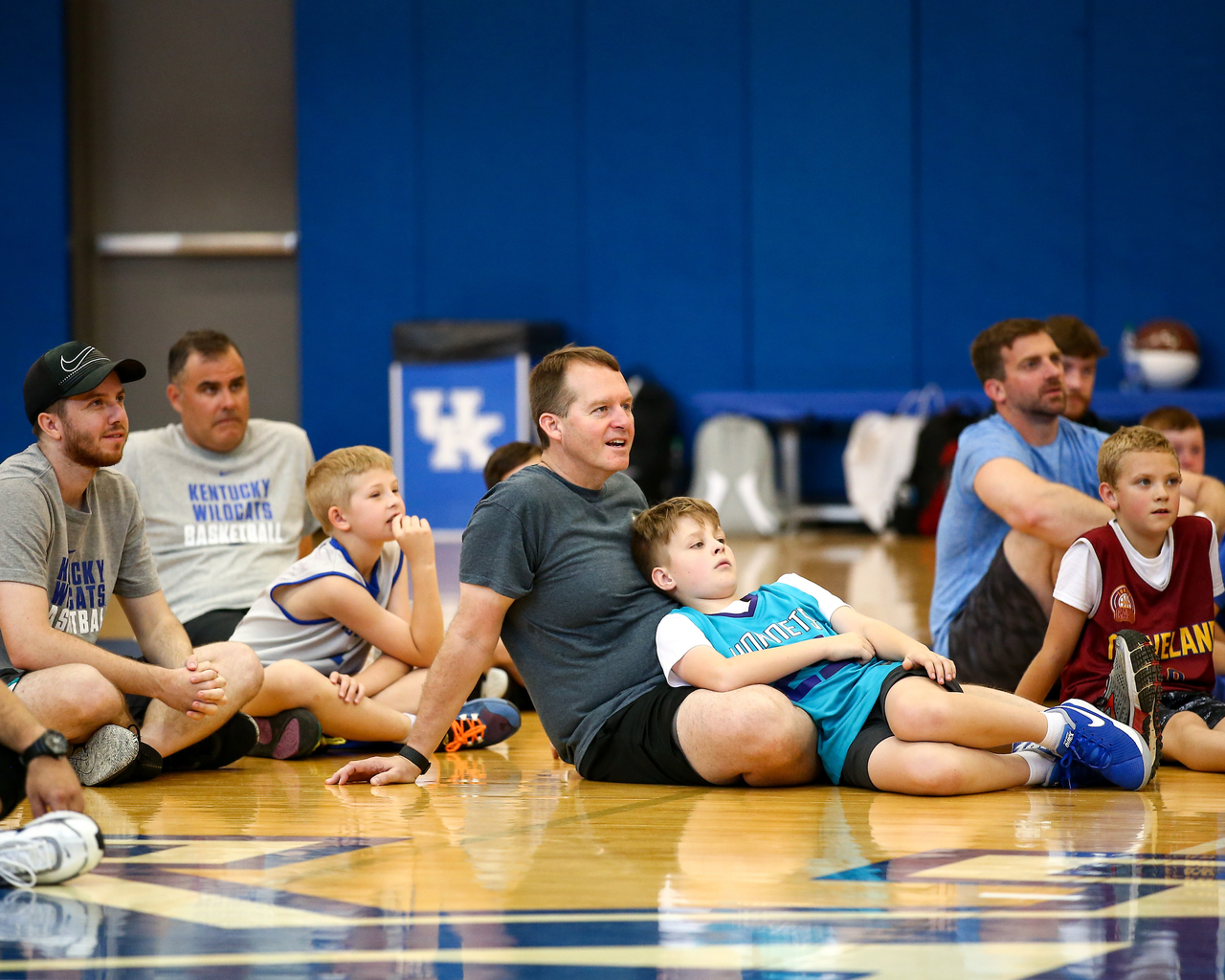The 2021 John Calipari Father-Son Camp. 

Photo by Eddie Justice | UK Athletics