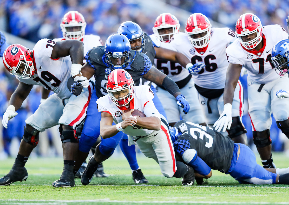 Jordan Jones.

Georgia beats UK 34-17.


Photo by Elliott Hess | UK Athletics