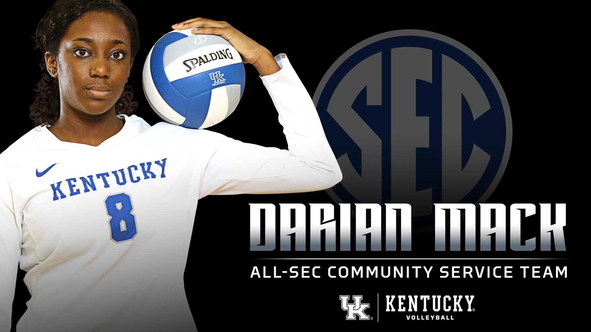 Darian Mack Named to SEC Community Service Team