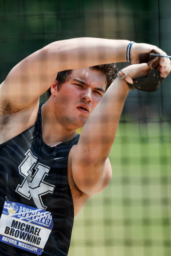 Michael Browning.

SEC Outdoor Track and Field Championships Day 1.

Photo by Elliott Hess | UK Athletics