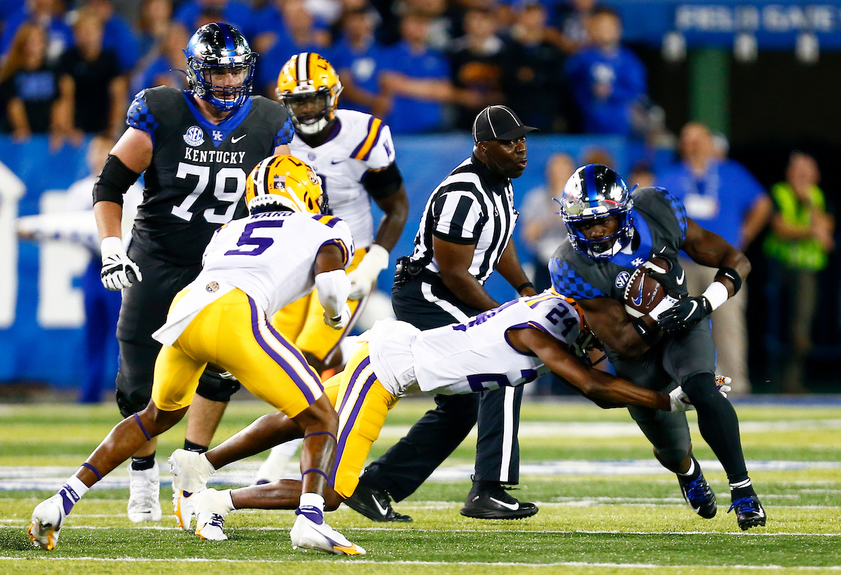 Wan'Dale Robinson. 

UK beat LSU 42-21.

Photo By Barry Westerman | UK Athletics