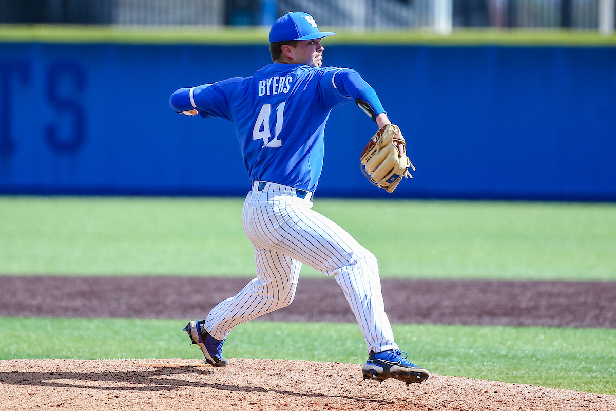 Evan Byers.

Kentucky defeats High Point 14-3.

Photo by Sarah Caputi | UK Athletics