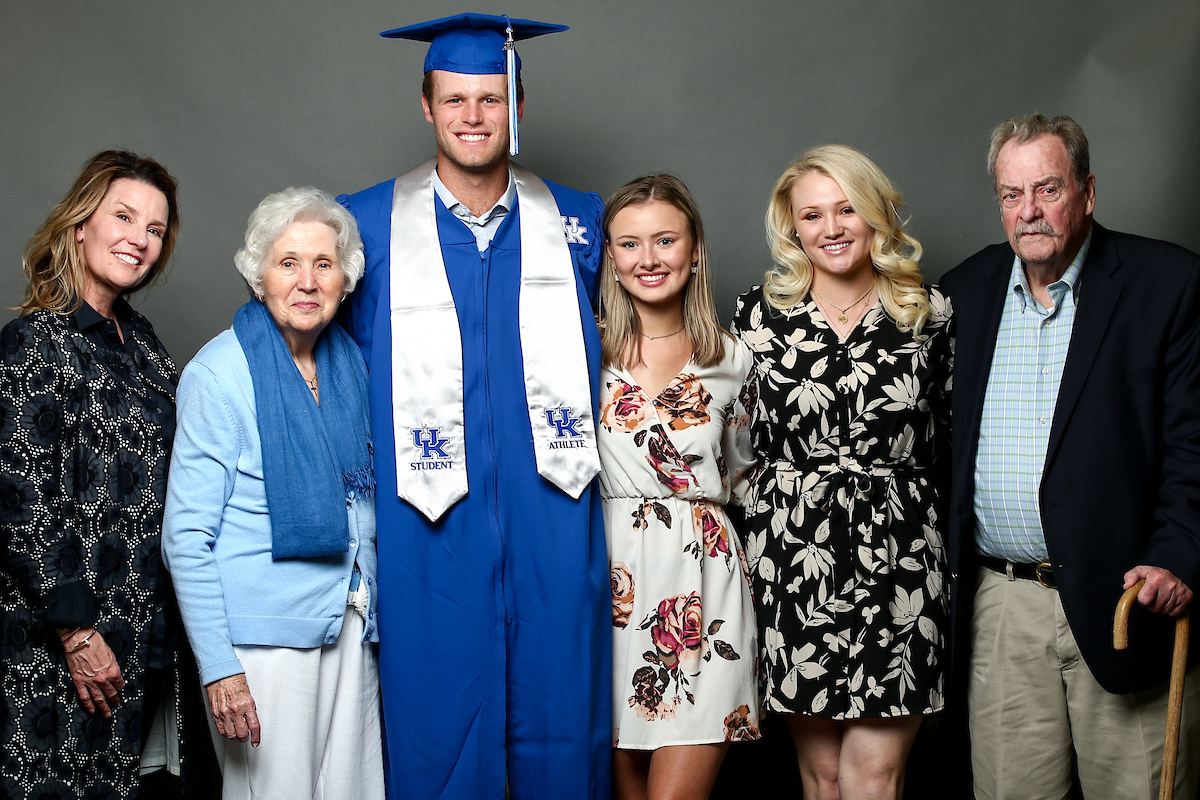 Allen Hamilton. Family. 

2020-21 Graduation.

Photo by Eddie Justice | UK Athletics