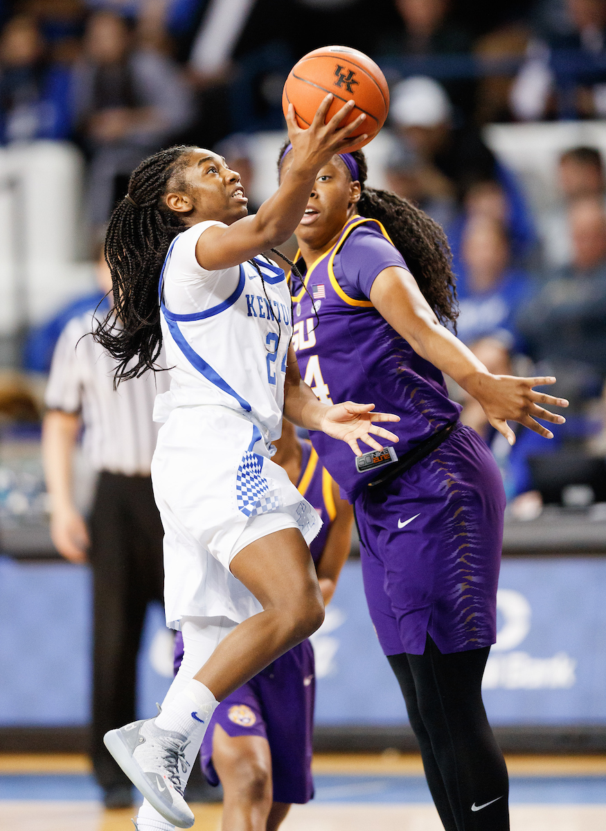 Taylor Murray.


The UK women?s basketball team beat LSU on senior day on Sunday, February 24, 2019.

Photo by Elliott Hess | UK Athletics