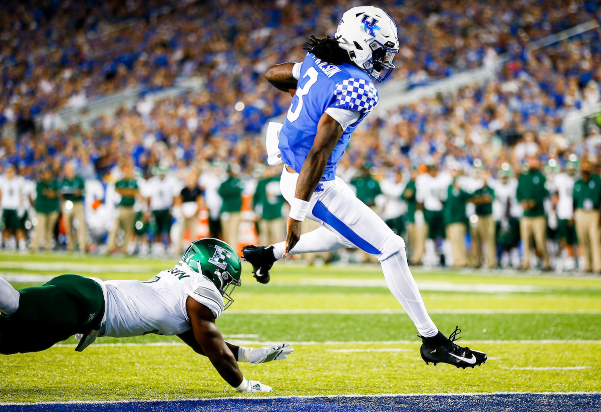 Terry Wilson.

UK beat EMU 38-17.

Photo by Chet White | UK Athletics