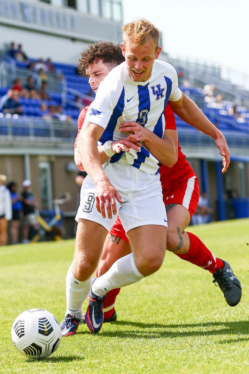 Eythor Bjorgolfsson.

Kentucky loses to Bradley 2-1.

Photo by Grace Bradley | UK Athletics