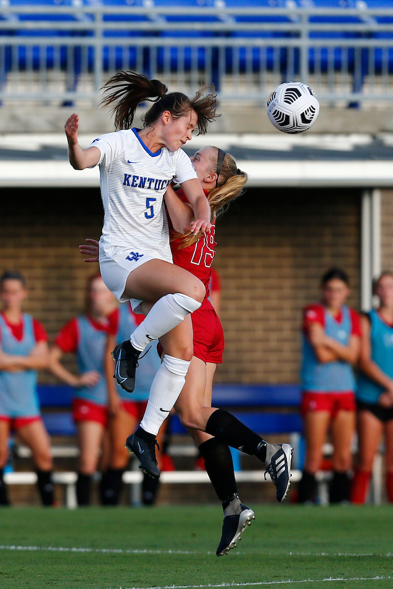 Lilly Huber. 

Kentucky beats Louisiana Lafayette 5-0. 

Photo By Barry Westerman | UK Athletics