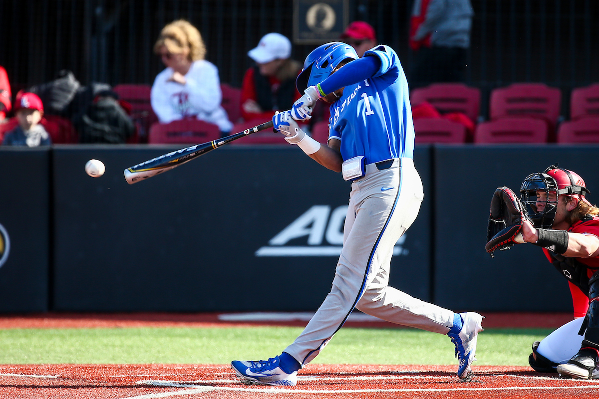 Daniel Harris IV. 

Kentucky falls to Louisville 2-4.

Photo by Sarah Caputi | UK Athletics