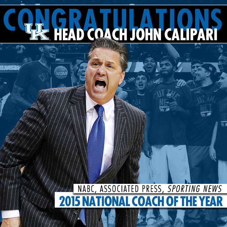 John Calipari Wins Associated Press Coach of the Year