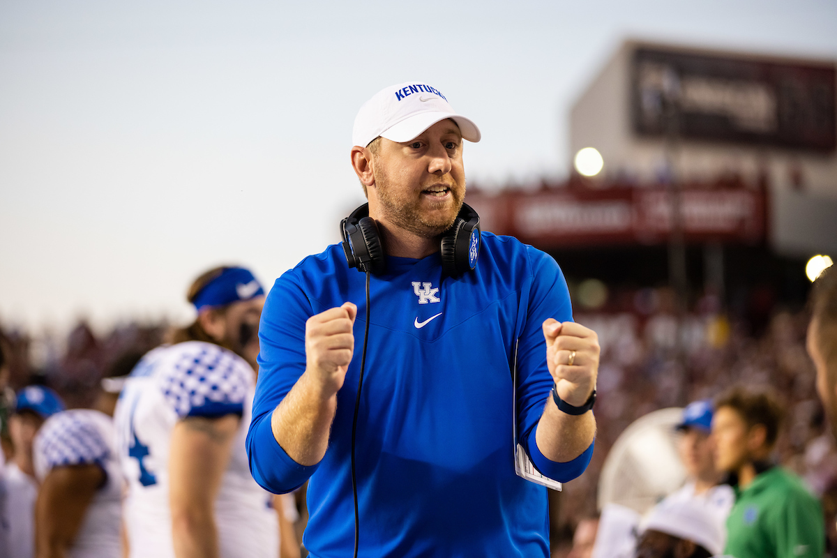 Coach Liam CoenKentucky beats South Carolina, 16-10.Photo by Jacob Noger UK Athletics