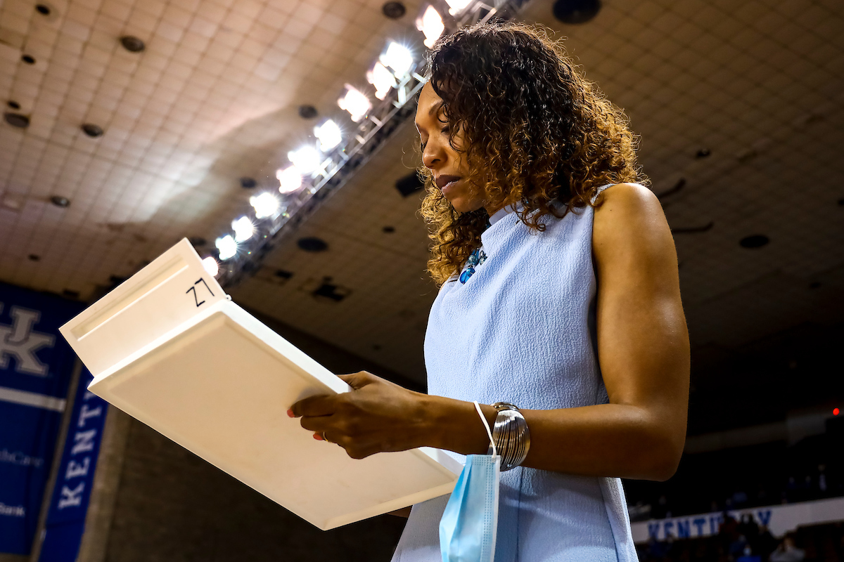 Kyra Elzy.Kentucky loses to South Carolina 59-50..Photo by Eddie Justice | UK Athletics