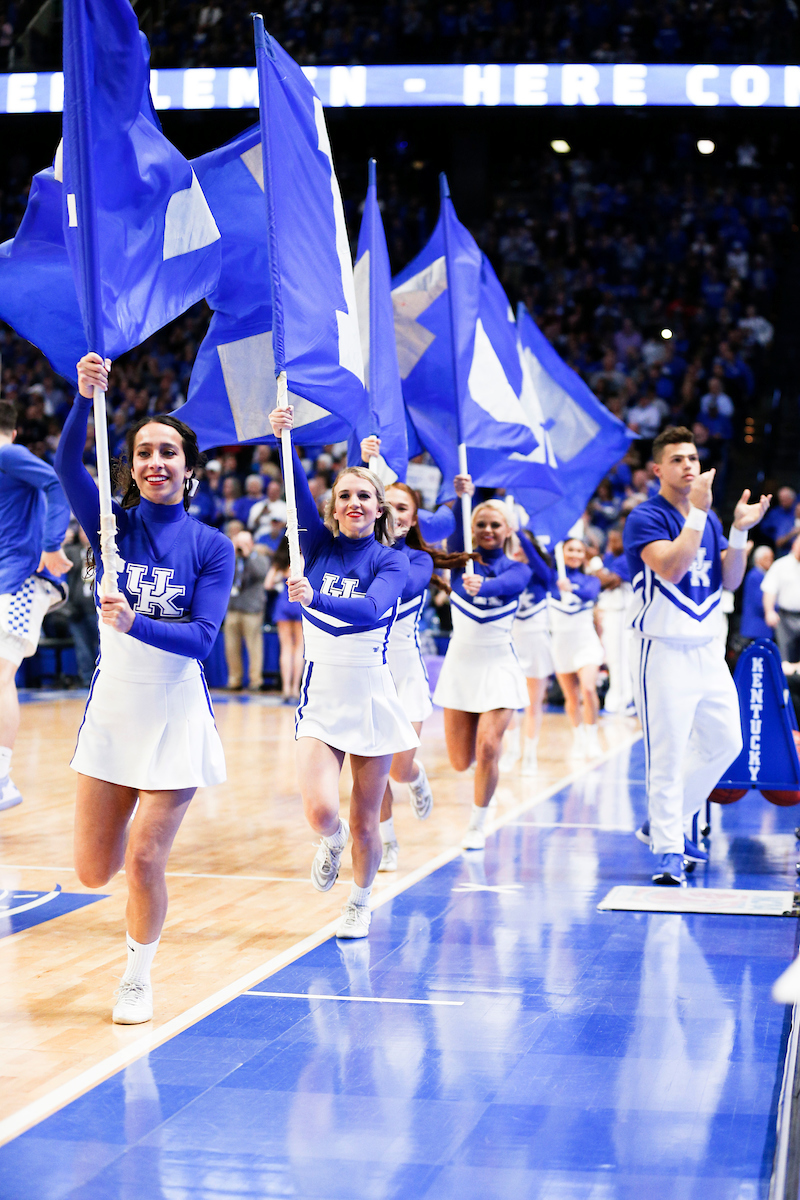 Cheerleaders.

Kentucky beat Arkansas 70-66.

Photo by Isaac Janssen | UK Athletics