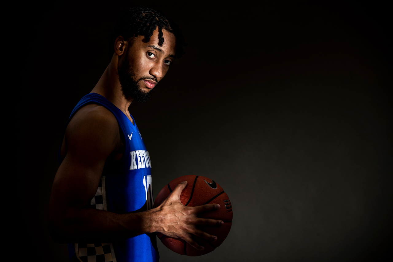 Davion MIntz.

Menâ??s basketball photo day.

Photos by Chet White | UK Athletics