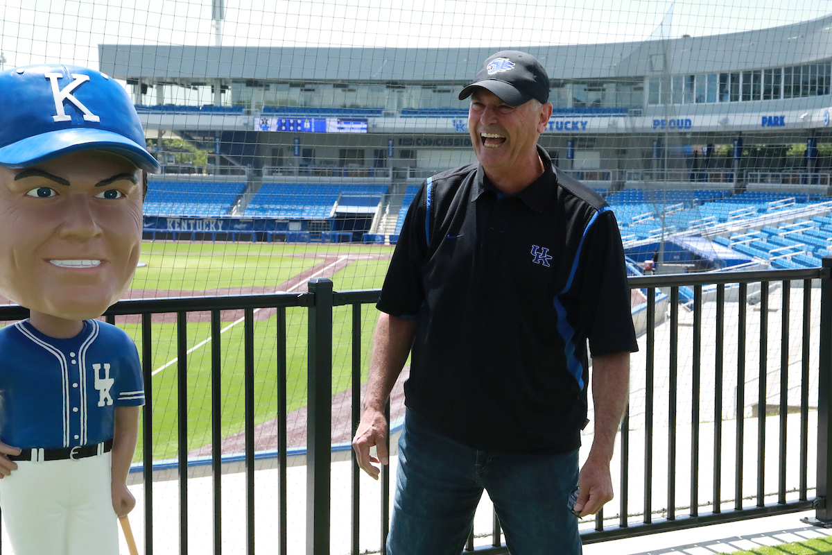 The Keith Madison bobble head was unveiled at Kentucky Proud Park on May 16, 2019.Photo by Noah J. Richter | UK Athletics