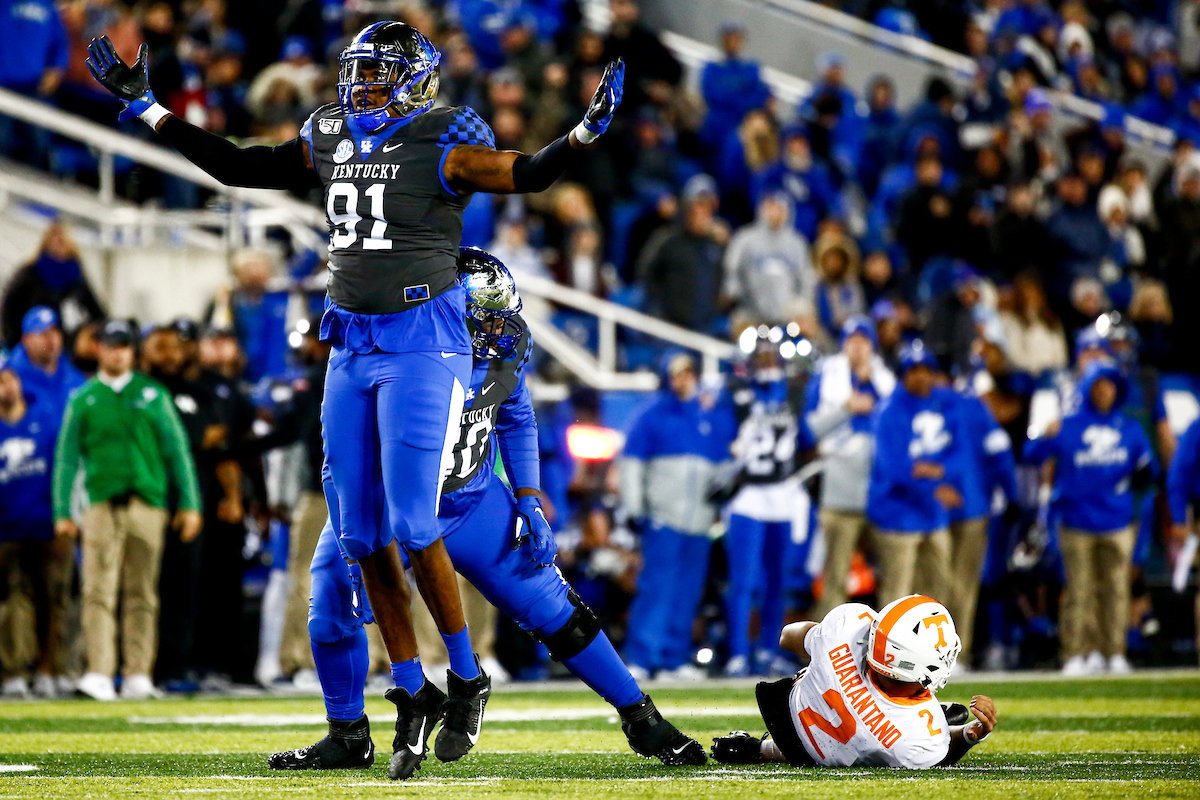 Calvin Taylor. 

Kentucky falls to Tennessee 17-13. 

Photo by Eddie Justice | UK Athletics