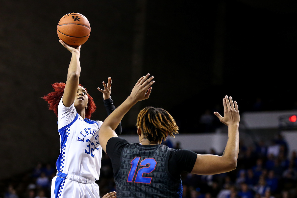 Jaida Roper. 

Kentucky fell to Florida 70 - 62. 

Photo by Eddie Justice | UK Athletics