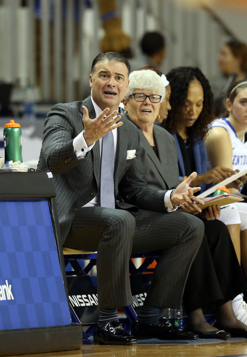 Matthew Mitchell

The University of Kentucky women's basketball team defeats Alabama on Thursday, January 25, 2018 at Memorial Coliseum. 

Photo by Britney Howard | UK Athletics
