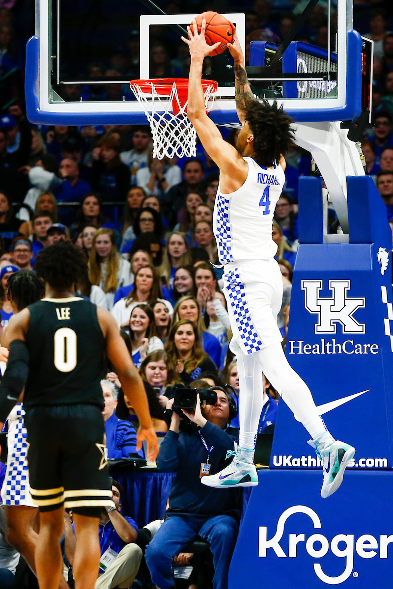 Nick Richards. 

UK beats Vandy 71-62. 

Photo By Barry Westerman | UK Athletics