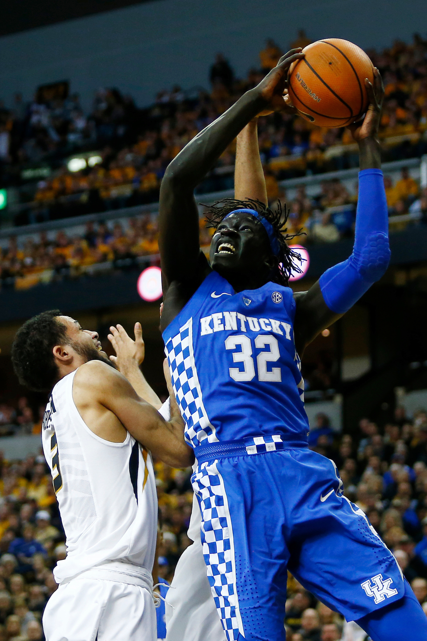 Wenyen Gabriel.

The University of Kentucky men's basketball team falls to Mizzou 69-6 on Saturday, February 3rd, 2018 in Columbia, Missouri.

Photo by Quinn Foster I UK Athletics