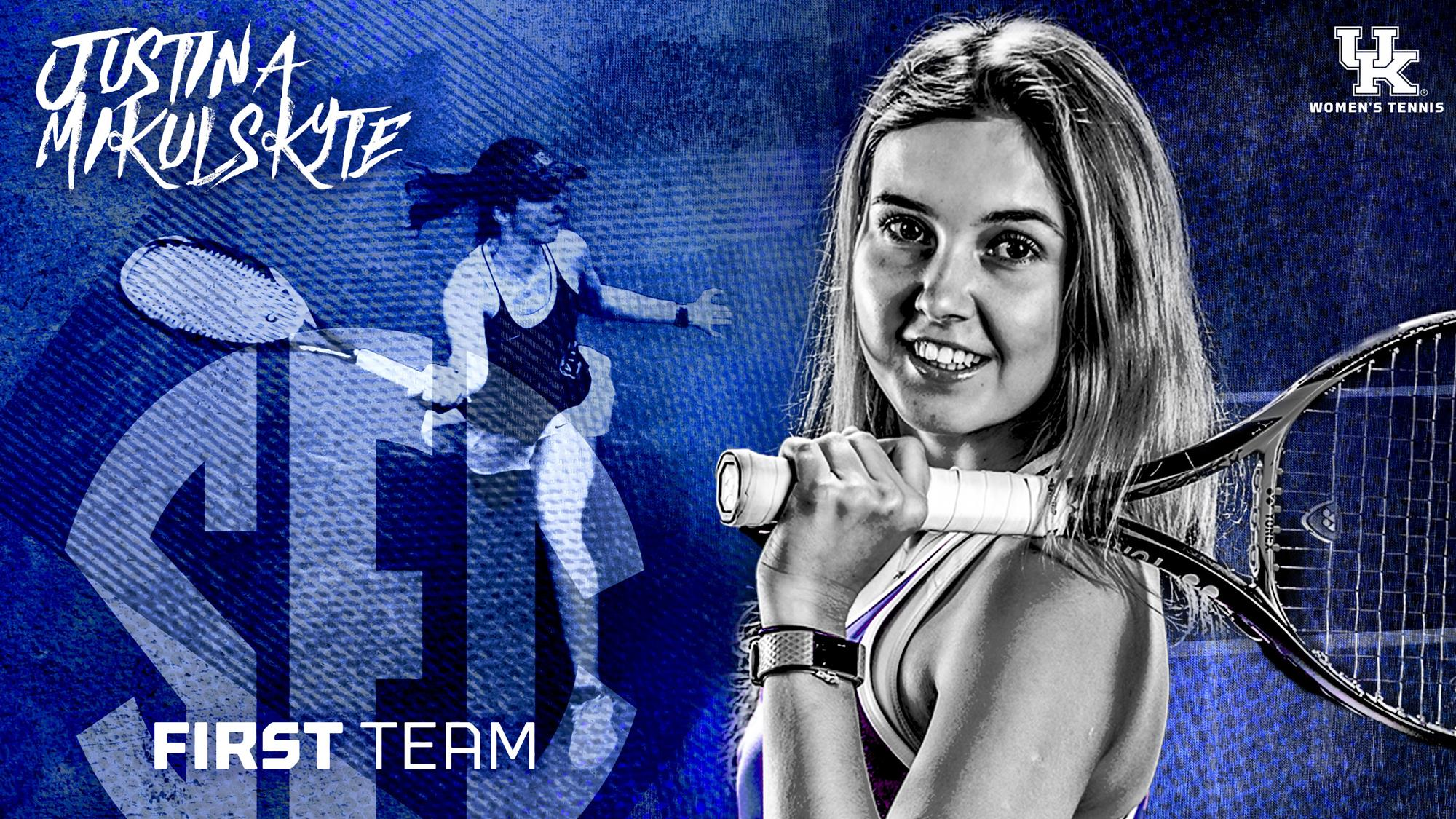 Senior Justina Mikulskyte Selected to the All-SEC First Team