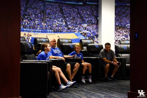 The 2021 Father-Daughter Kentucky men's basketball camp.

Photo by Eddie Justice | UK Athletics