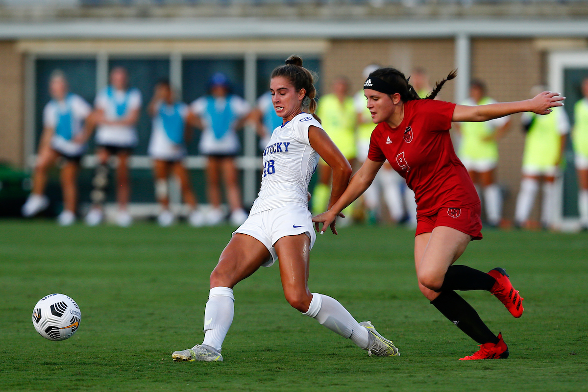 Caroline Trout. 

Kentucky beats Louisiana Lafayette 5-0. 

Photo By Barry Westerman | UK Athletics