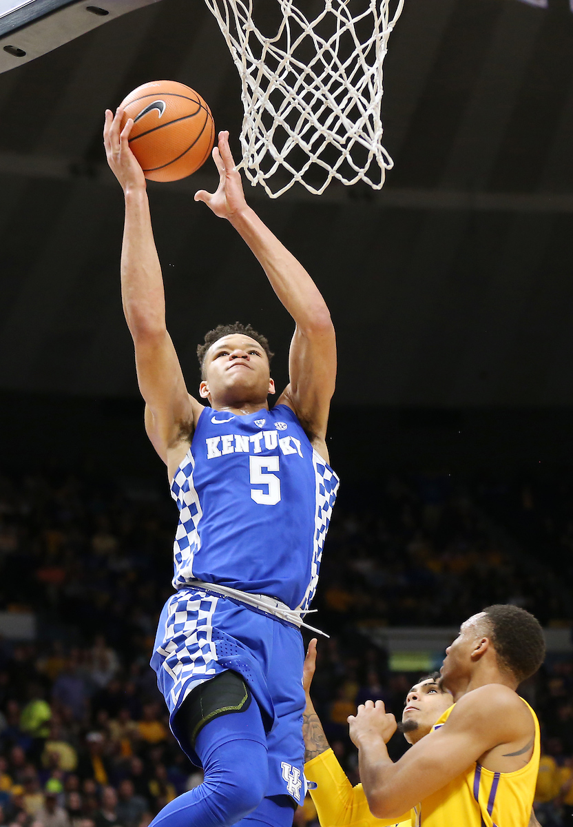 Kevin Knox.

The University of Kentucky men's basketball team beat LSU 74-71 at the Pete Maravich Assembly Center in Baton Rouge, La., on Wednesday, January 3, 2018.

Photo by Chet White | UK Athletics