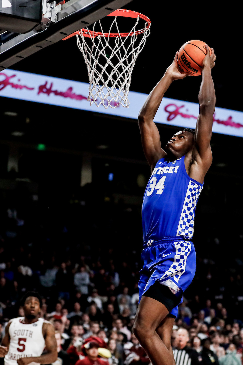 Oscar Tshiebwe.

Kentucky beat South Carolina 86-76.

Photos by Chet White | UK Athletics