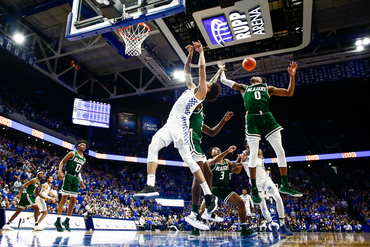 Nick Richards.

Kentucky beat UAB 69-58.

Photo by Chet White | UK Athletics