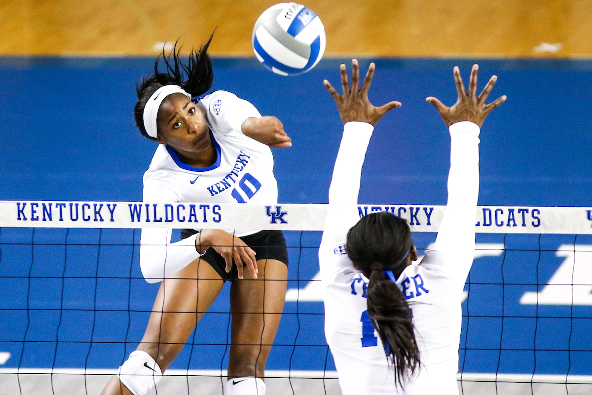 Reagan Rutherford.

Volleyball Blue White Match.

Photo by Eddie Justice | UK Athletics