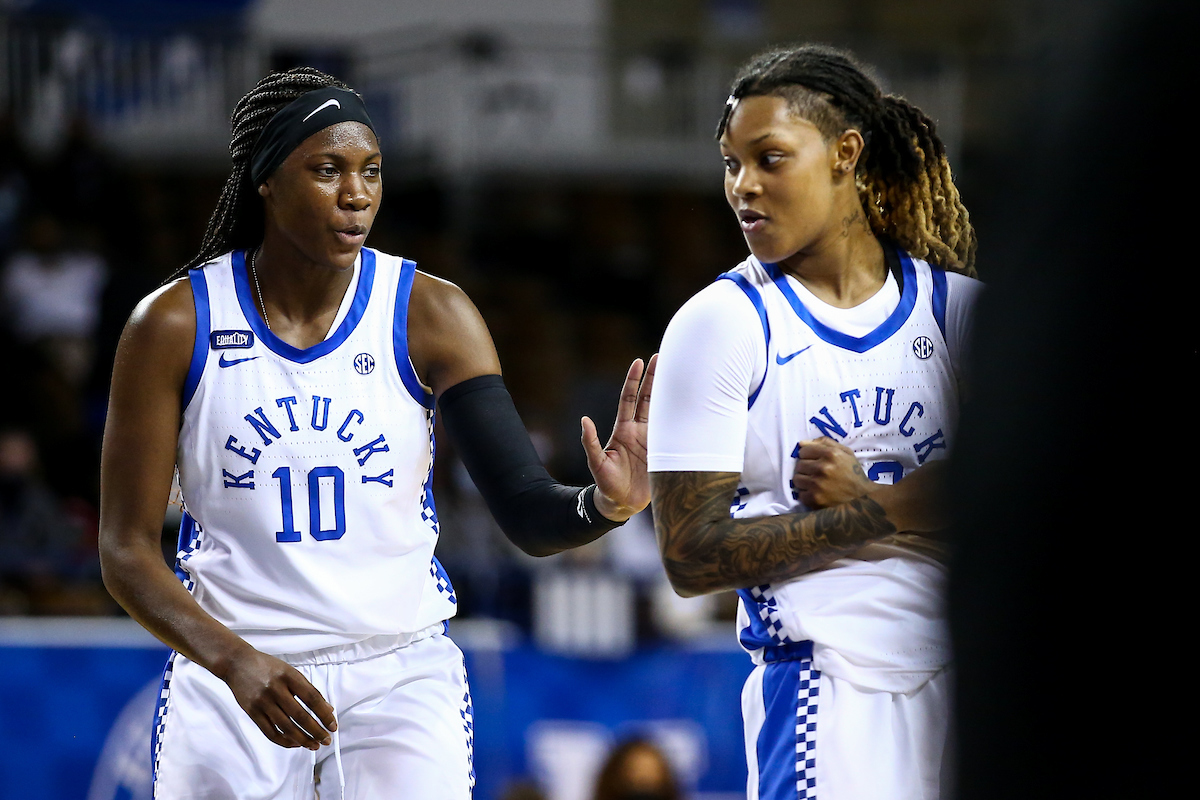 Rhyne Howard. 

Kentucky beats Worfford 98-37.

Photo by Eddie Justice | UK Athletics