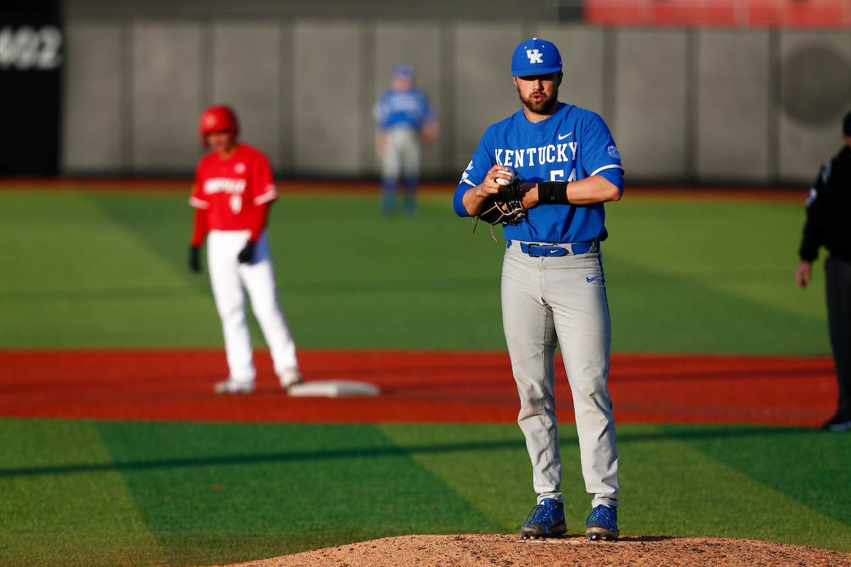 Daniel Harper. 

Kentucky falls to Louisville 4-2. 

Photo By Barry Westerman | UK Athletics