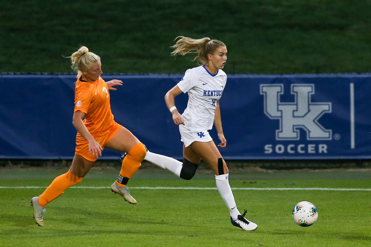 Hannah Richardson.

Kentucky ties Tennessee 1-1.

Photo by Hannah Phillips | UK Athletics