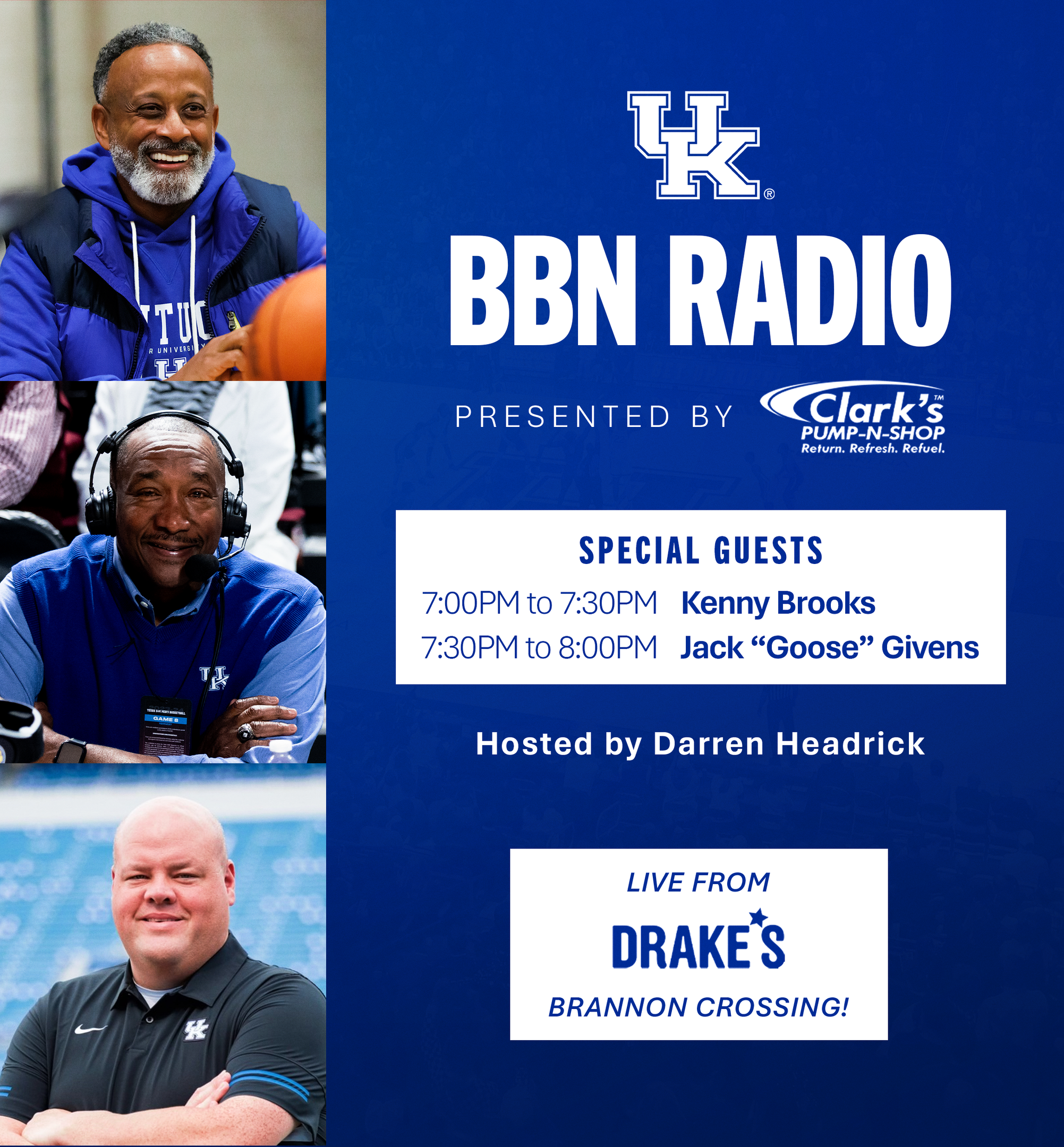 Clark's Pump-n-Shop BBN Radio with Kenny Brooks and Jack Givens