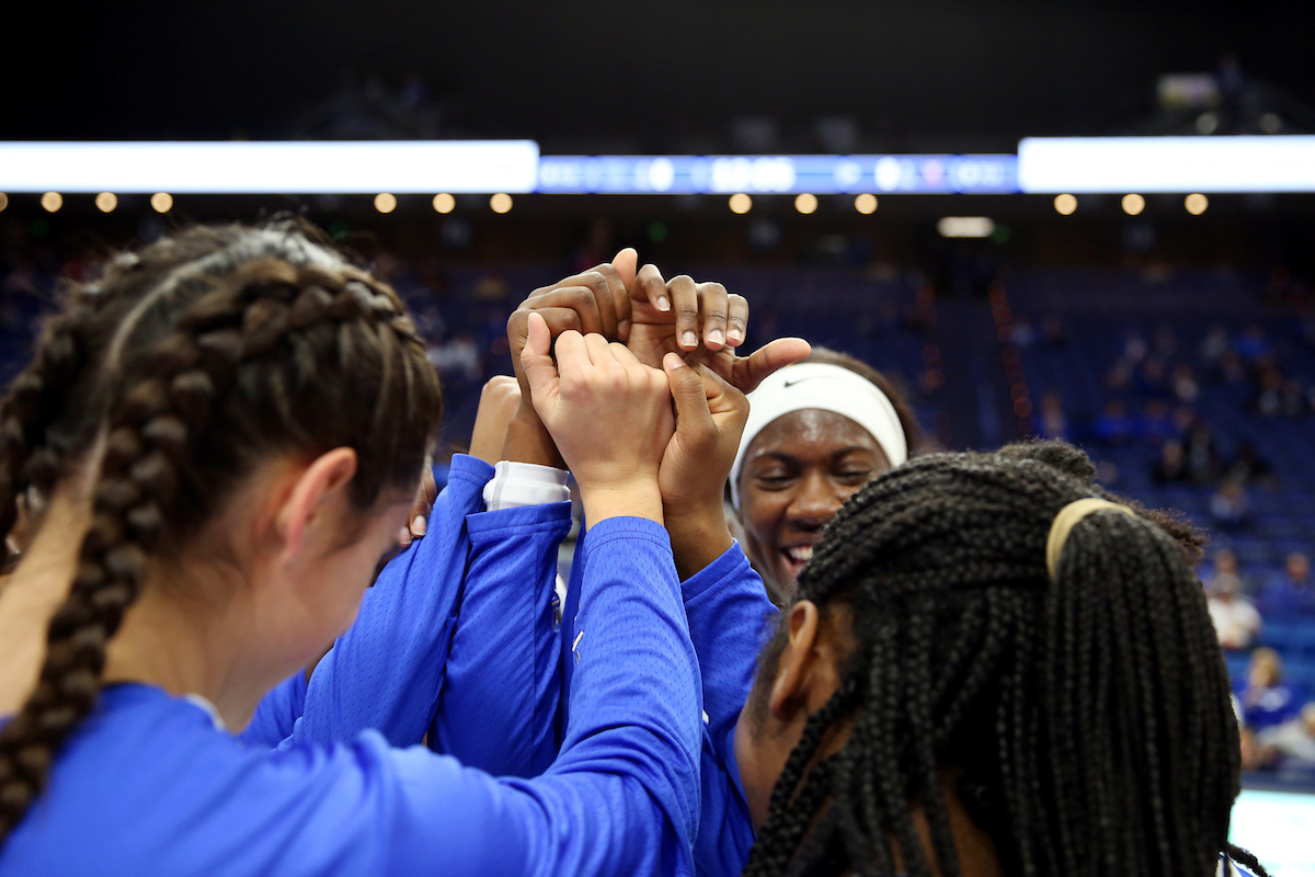 Team

Women's Basketball beats Virginia 63-51 at Rupp Arena on Thursday, November 15, 2018.

Photo by Britney Howard  | UK Athletics
